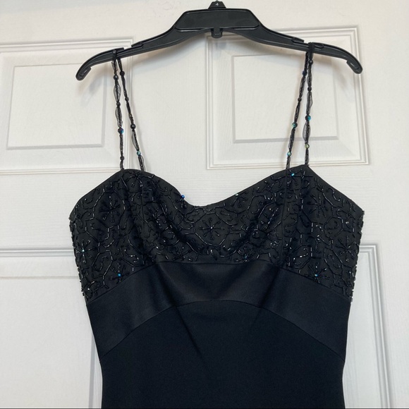 Andrea Polizzi for Rex Lester black evening gown with beading - Picture 6 of 16